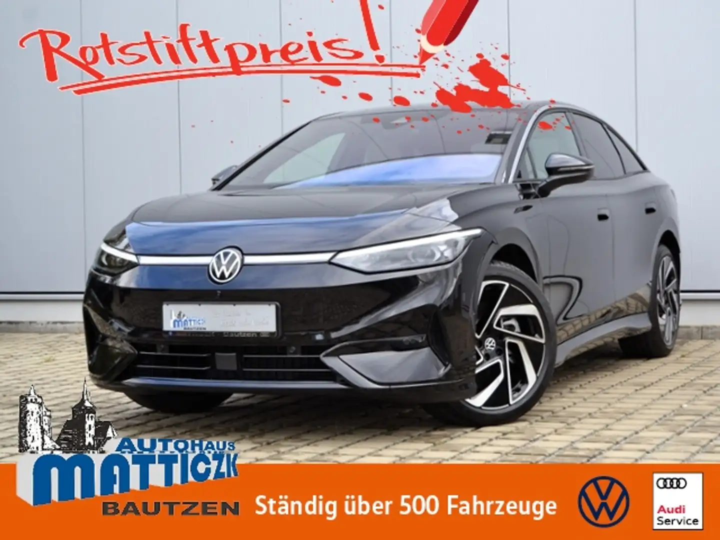 Volkswagen ID.7 Pro VOLL/MATRIX/PANORAMA/NAVI-PRO/HEAD-UP/EXTER.+ Schwarz - 1