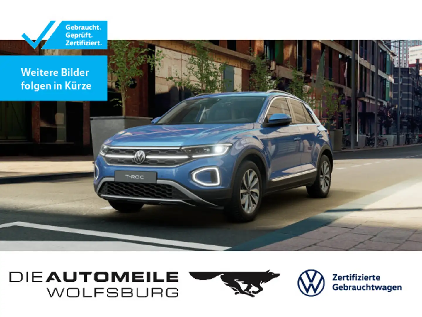Volkswagen T-Roc 2.0 TDI Style Matrix/Stand/Leder Blau - 1