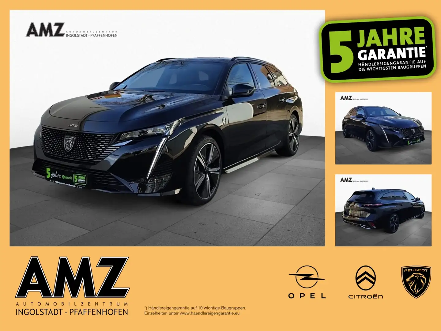 Peugeot 308 SW GT Automatik MATRIX NAVI KAM PDC W-Paket Schwarz - 1