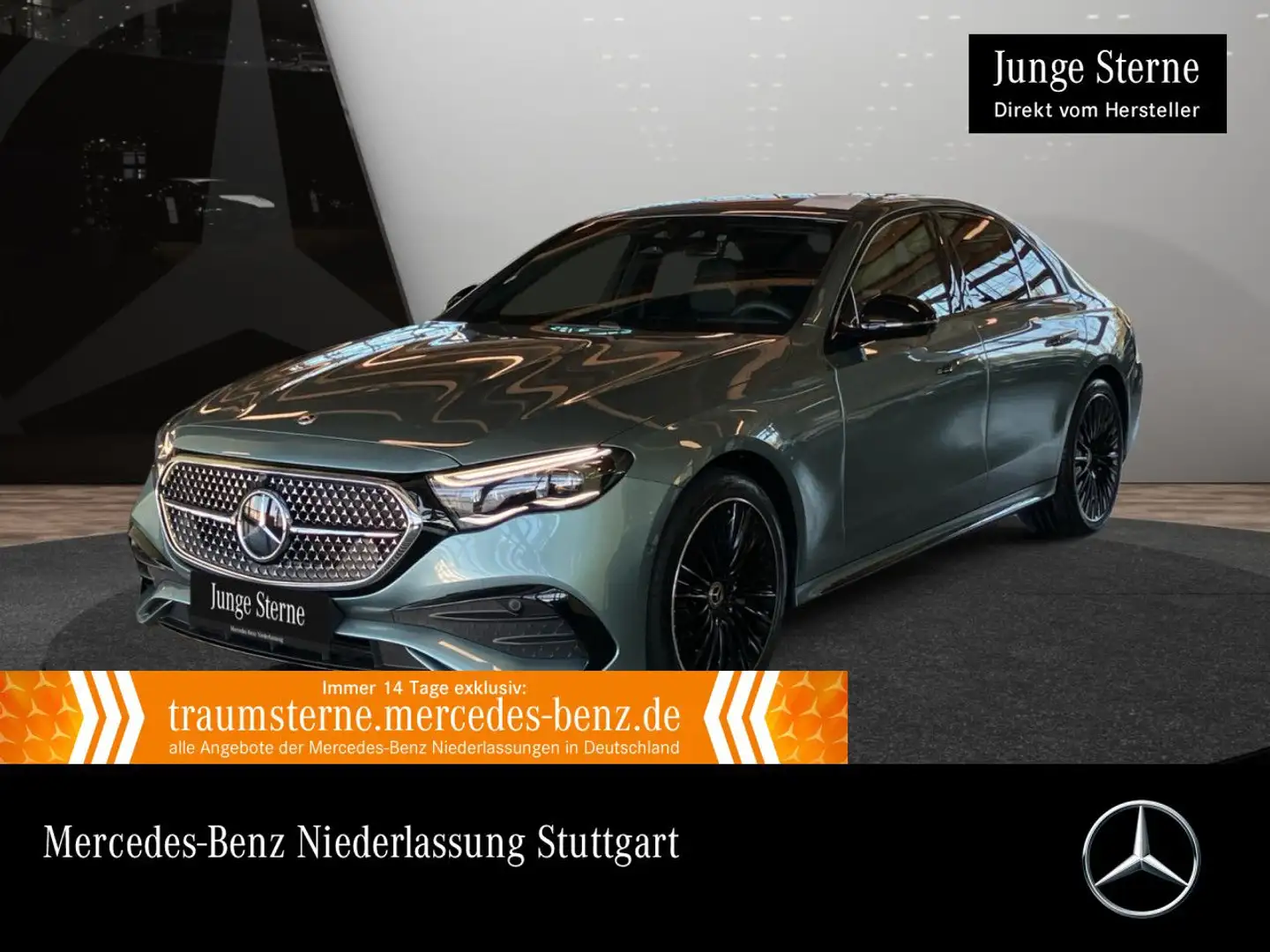 Mercedes-Benz E 450 d 4M AMG Fahrass 360° Airmat Burmester Night Silber - 1