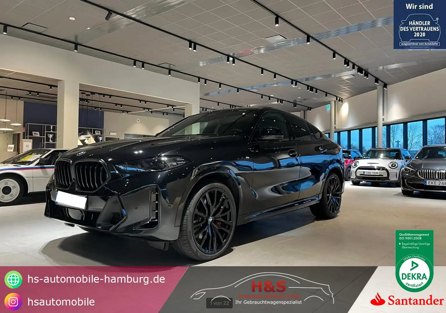 BMW X6 30 d xDrive M Sport*Panorama*AHK Schwarz - 1