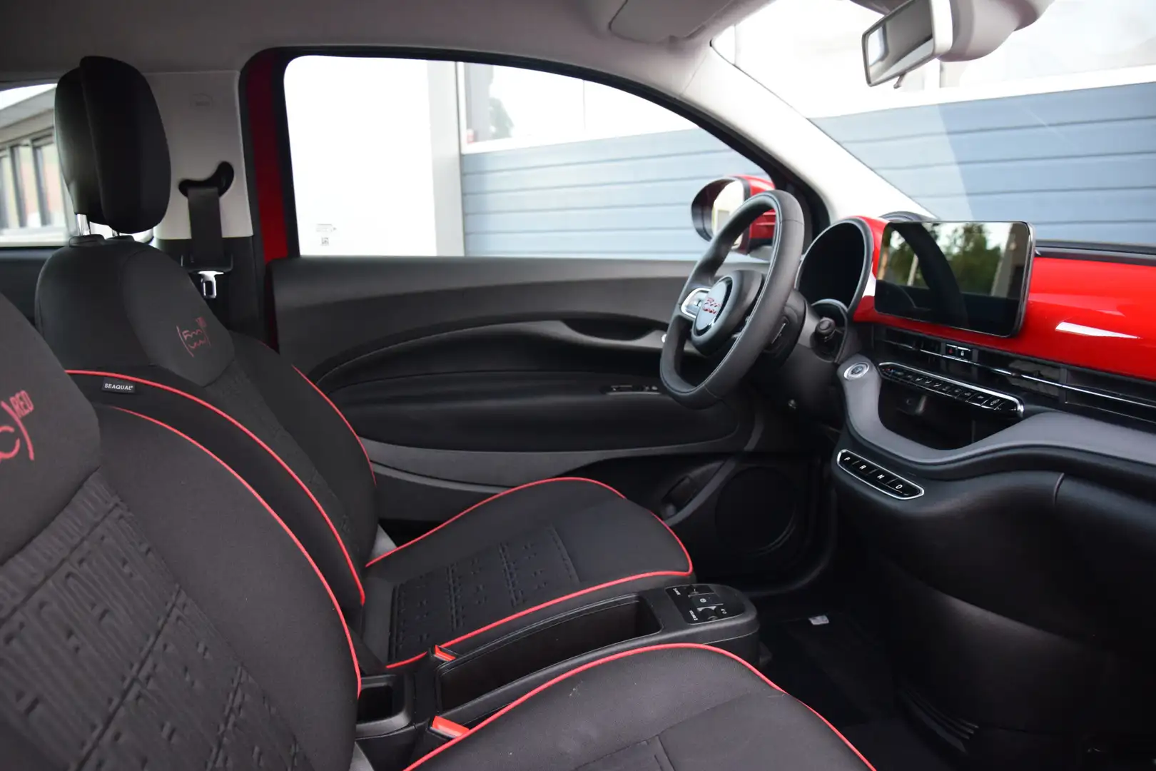 Fiat 500 RED 24 kWh Ecc Cruise Navi Dab Bluetooth 13dkm! Rood - 2