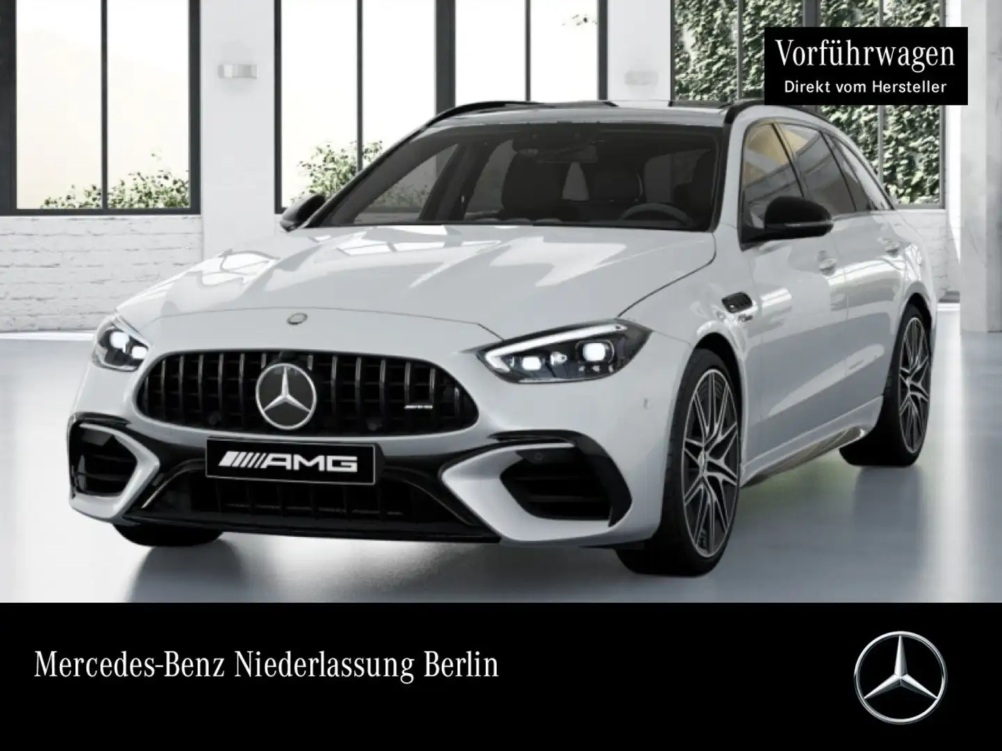 Mercedes-Benz C 63 AMG C 63 S E T-Modell NIGHT+DRIVERS+PANO+360+BURMESTER Weiß - 1