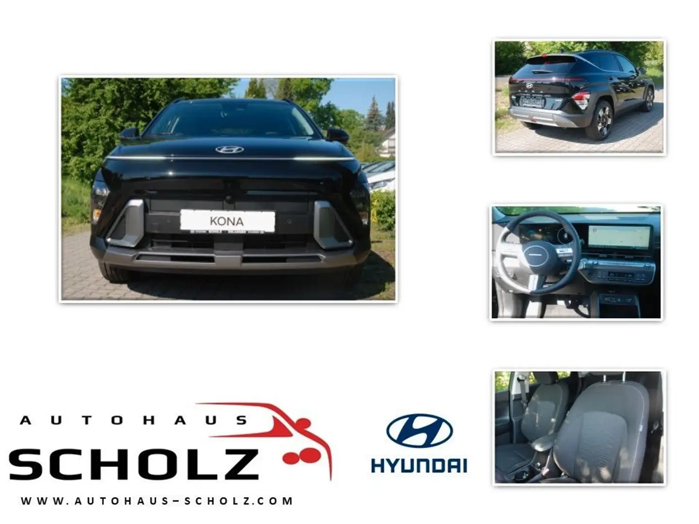 Hyundai KONA 1.6 GDi Hybrid Trend DCT Assist el. Heckkl Zwart - 1