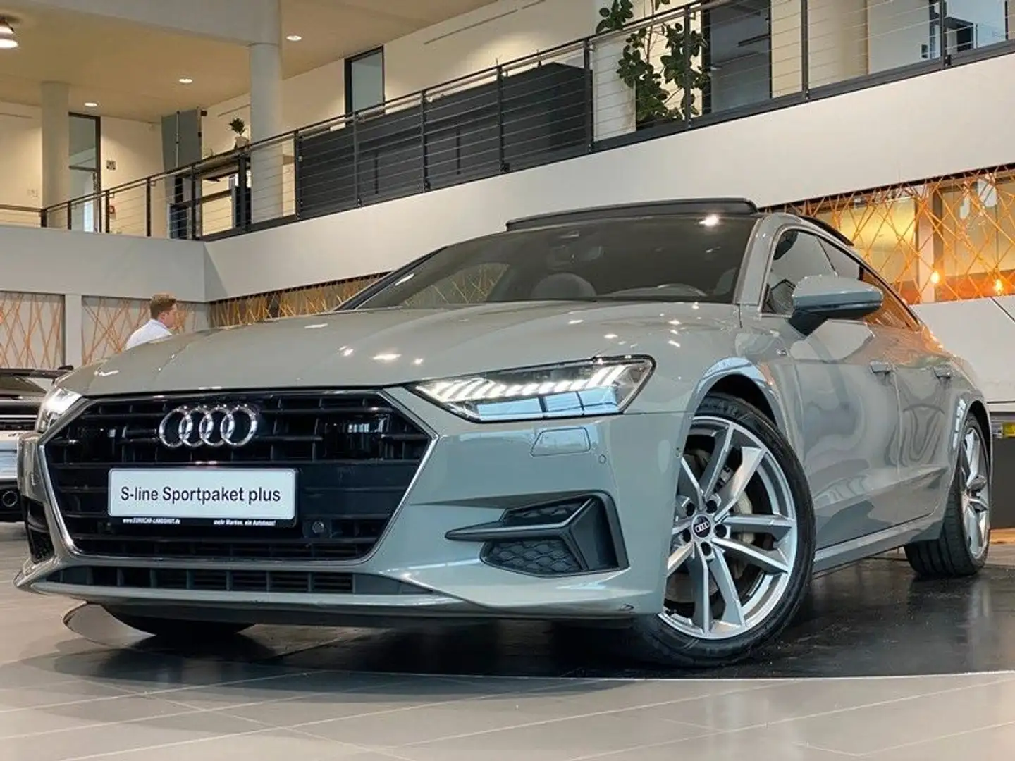 Audi A7 50 TFSIe S-line+ ViCo Matrix Pano Kam AHK ACC Gris - 1