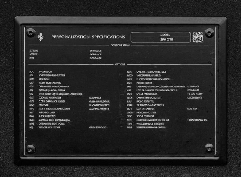 Ferrari 296 GTB /LIFT/Carbon/Racingseat/Deutsch/JBL/Cam — photo 24