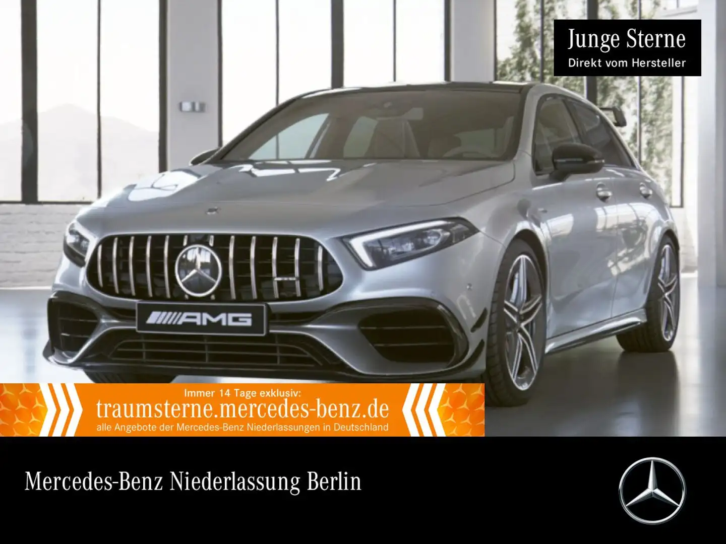 Mercedes-Benz A 45 AMG A 45 S 4M Kompakt DRIVERS+PANO+360°+MULTIBEAM+19" Silber - 1