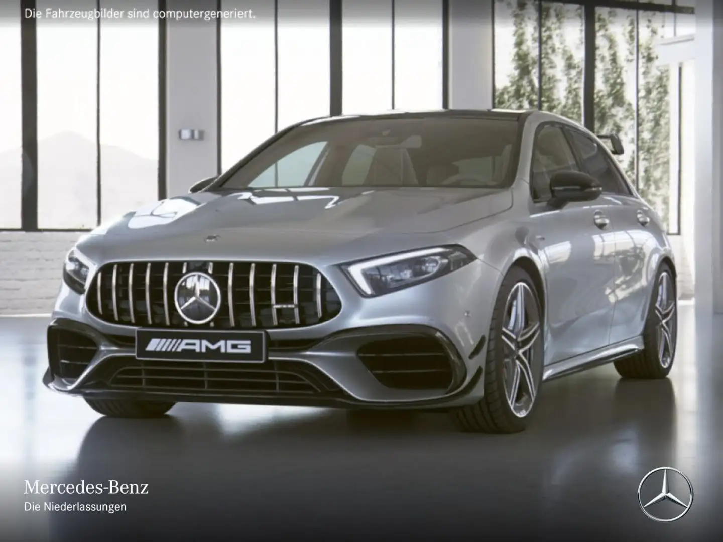Mercedes-Benz A 45 AMG A 45 S 4M Kompakt DRIVERS+PANO+360°+MULTIBEAM+19" Silber - 2