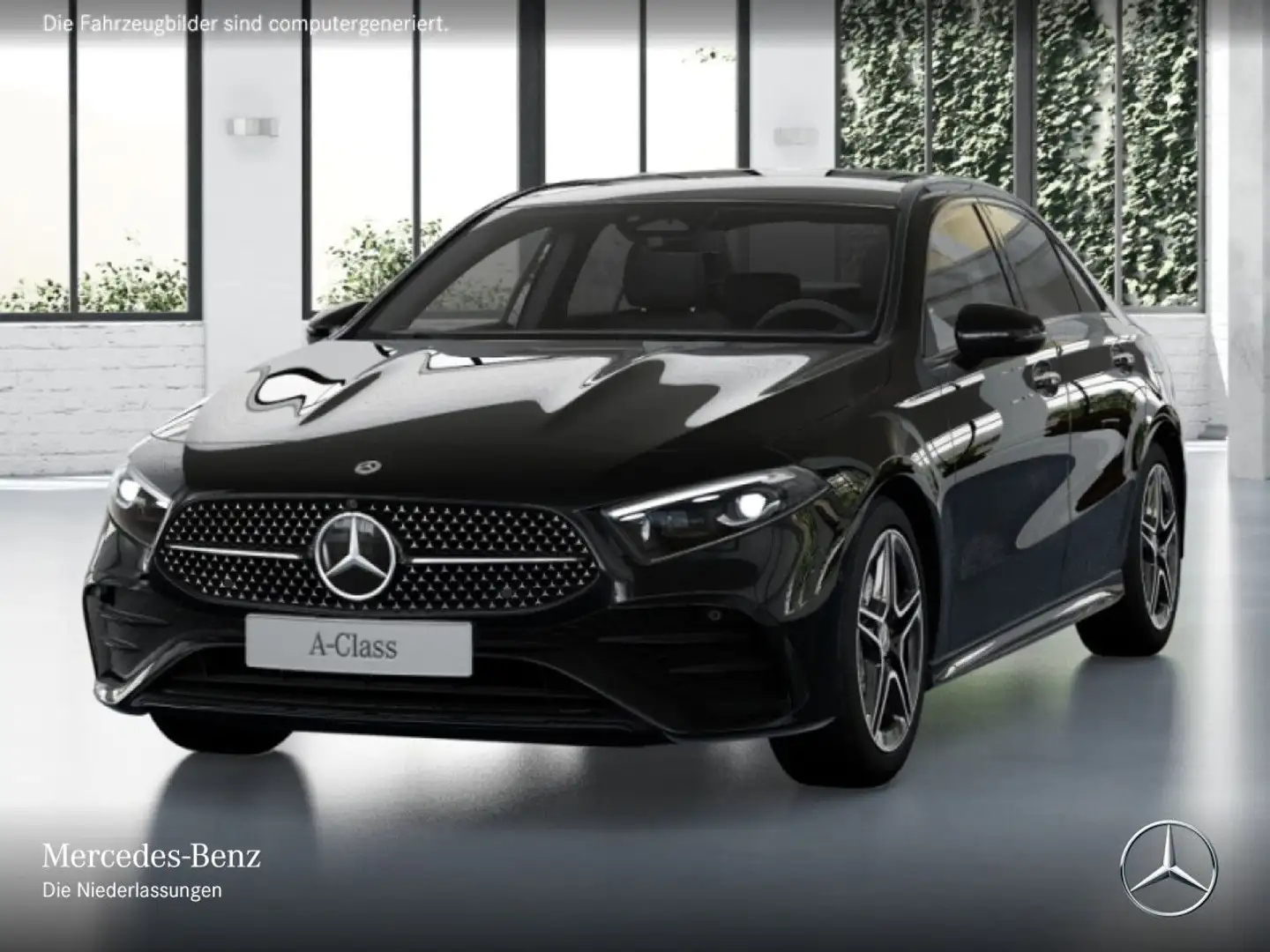 Mercedes-Benz A 250 e Lim AMG+NIGHT+PANO+360°+MULTIBEAM+TOTW+8G Schwarz - 2