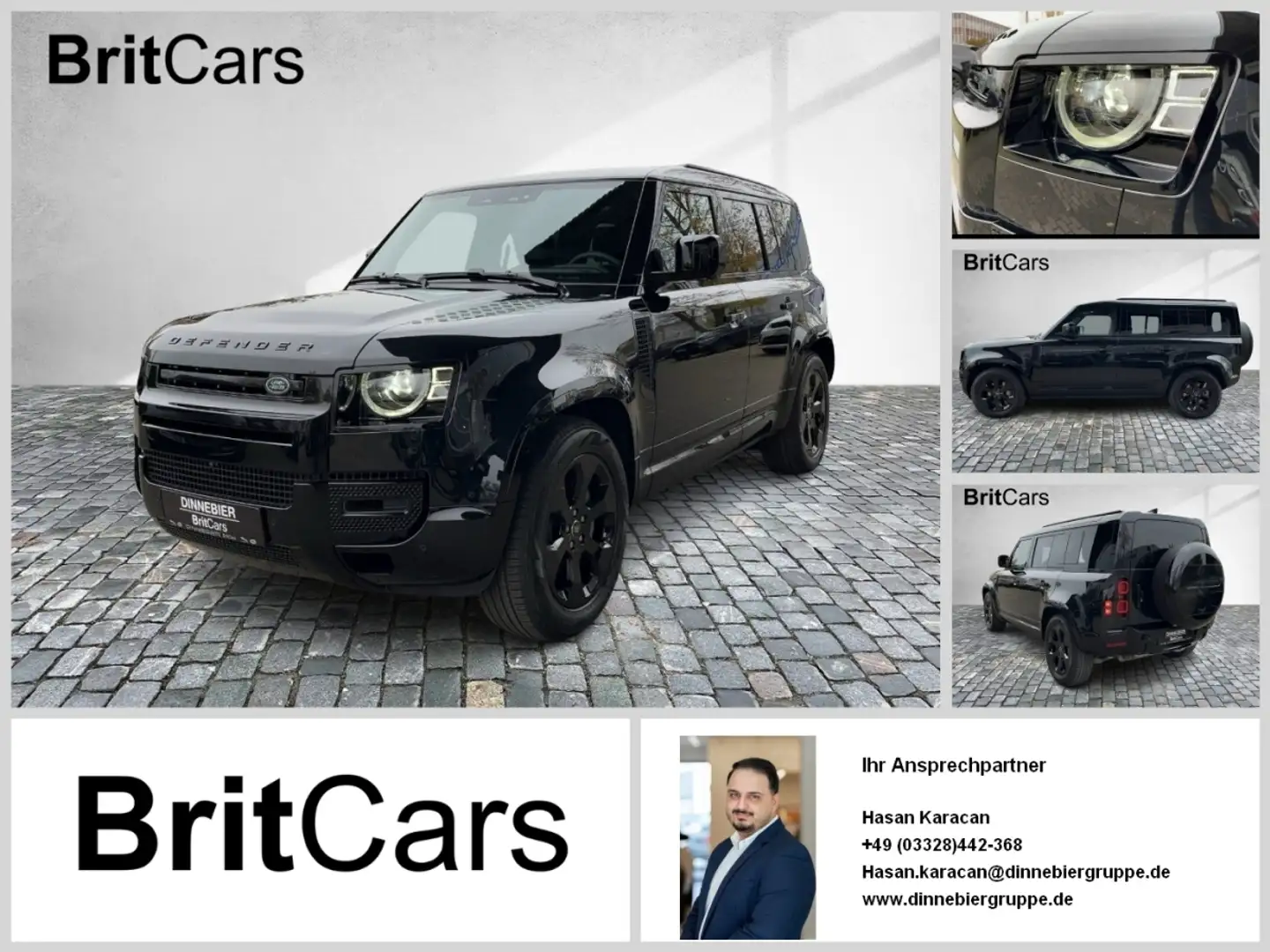 Land Rover Defender 110 D300 X-Dynamic SE Luft HUD 360 AHK Negro - 1