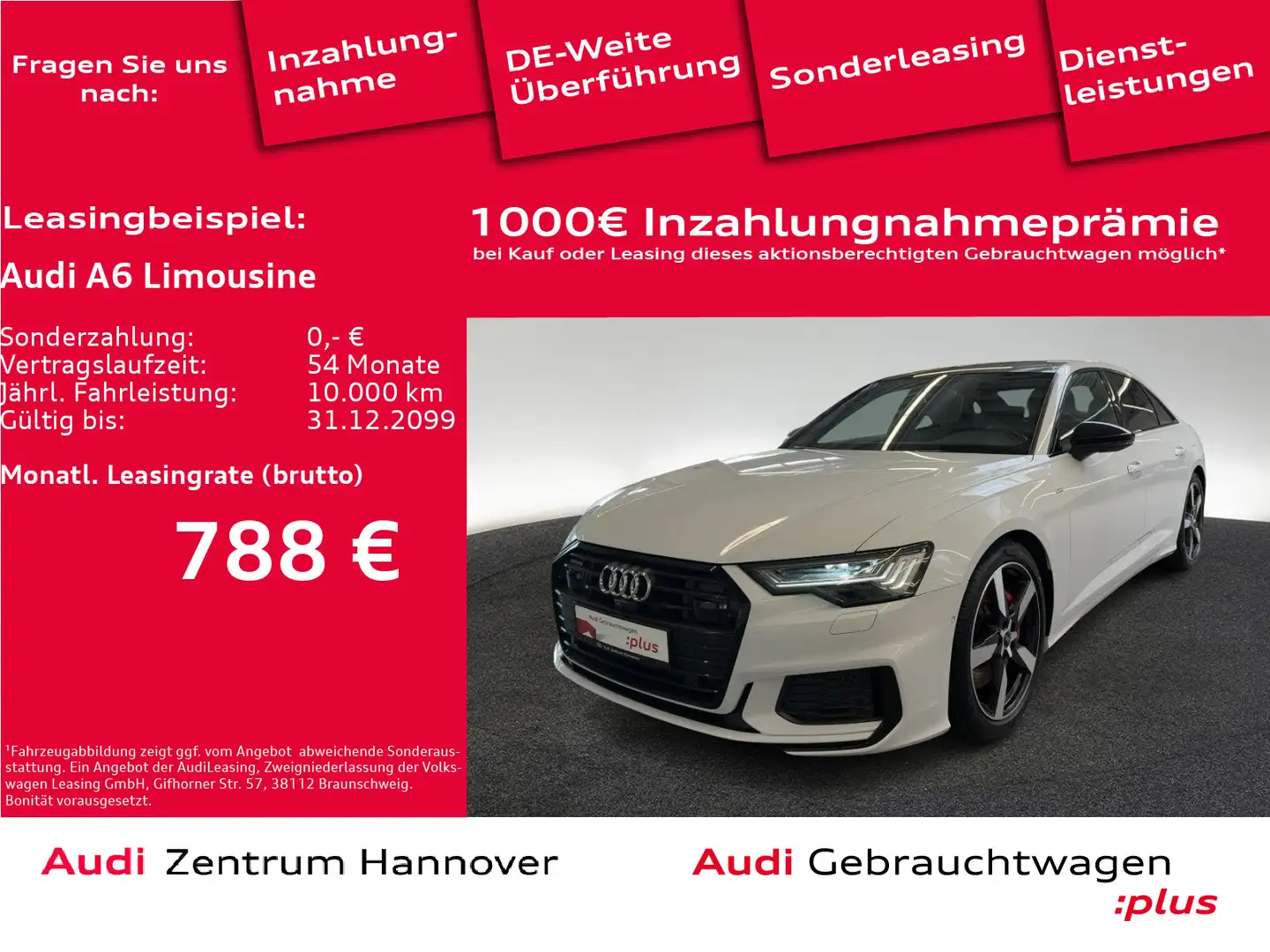 Audi A6 55 TFSI e quattro sport Noir - 1