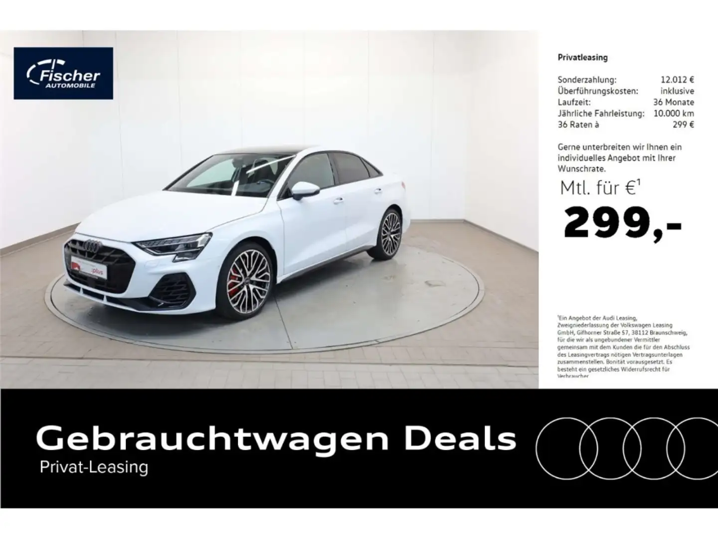 Audi S3 Limousine TFSI quattro Weiß - 1