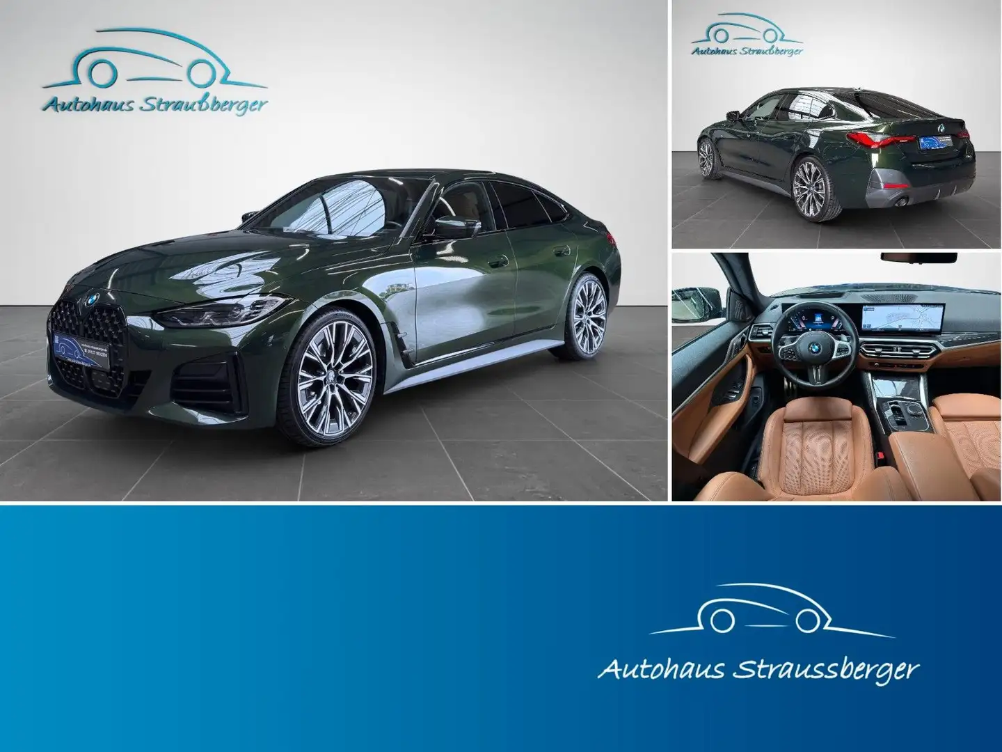 BMW 420 420d xDr. Gran Coupé M Sport 360° ACC H/K Sthzg Зелёный - 1