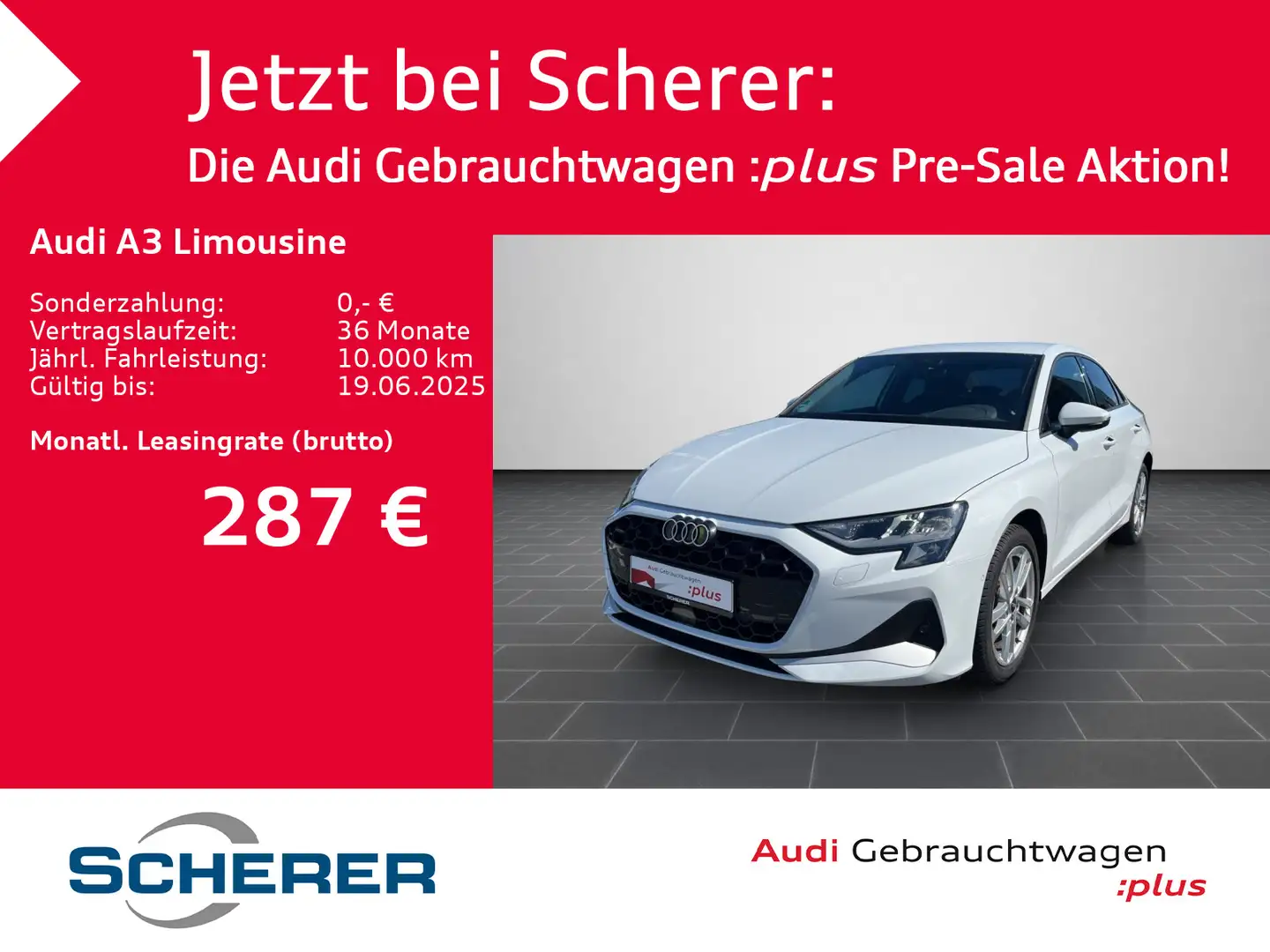 Audi A3 30 TFSI Advanced S tro. ACC/Navi/Ka Blanc - 1