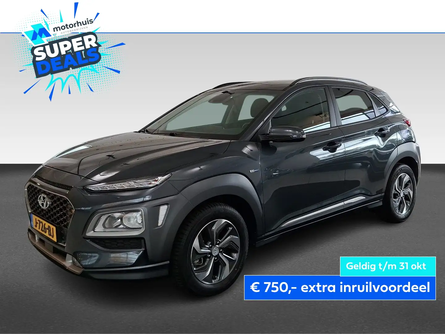 Hyundai KONA 105pk HEV Fashion Gris - 1