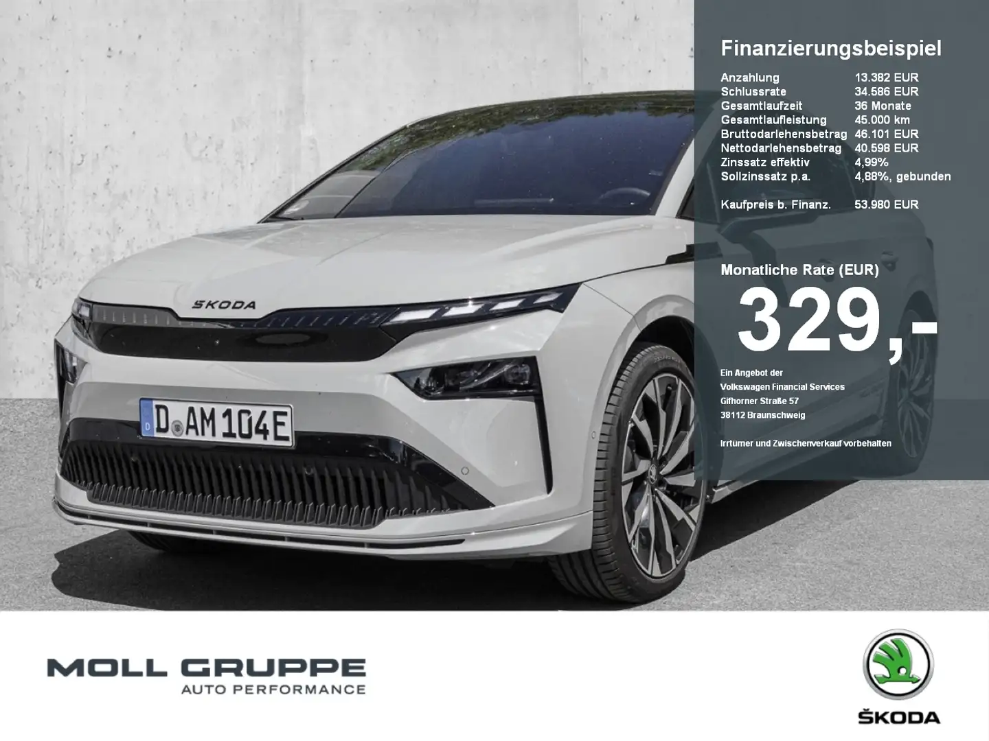 Skoda Enyaq Coupé 85 Sportline PANO LED ACC EL.HECK Grau - 1