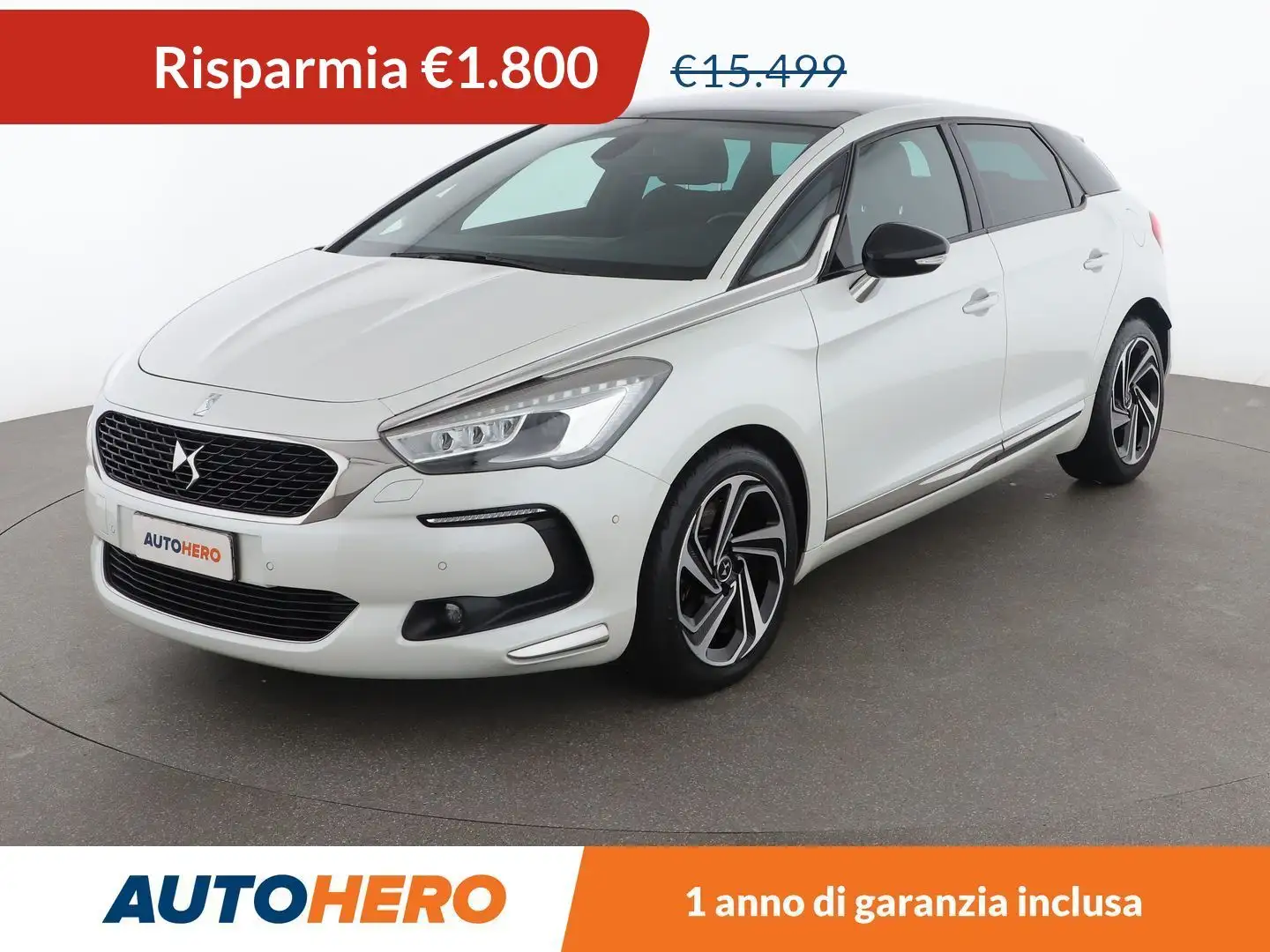 DS Automobiles DS 5 2.0 Blue-HDi Sport Chic 180 CV EAT6 Bílá - 1