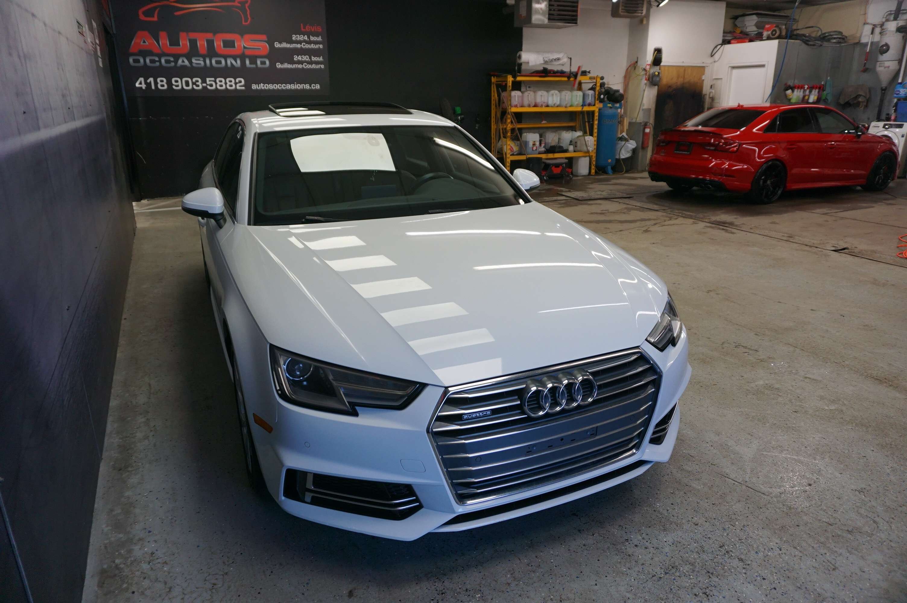2018 Audi A4 KOMFORT 2.0 TFSI QUATTRO - CUIR BRUN TOIT OUVRANT alt 4