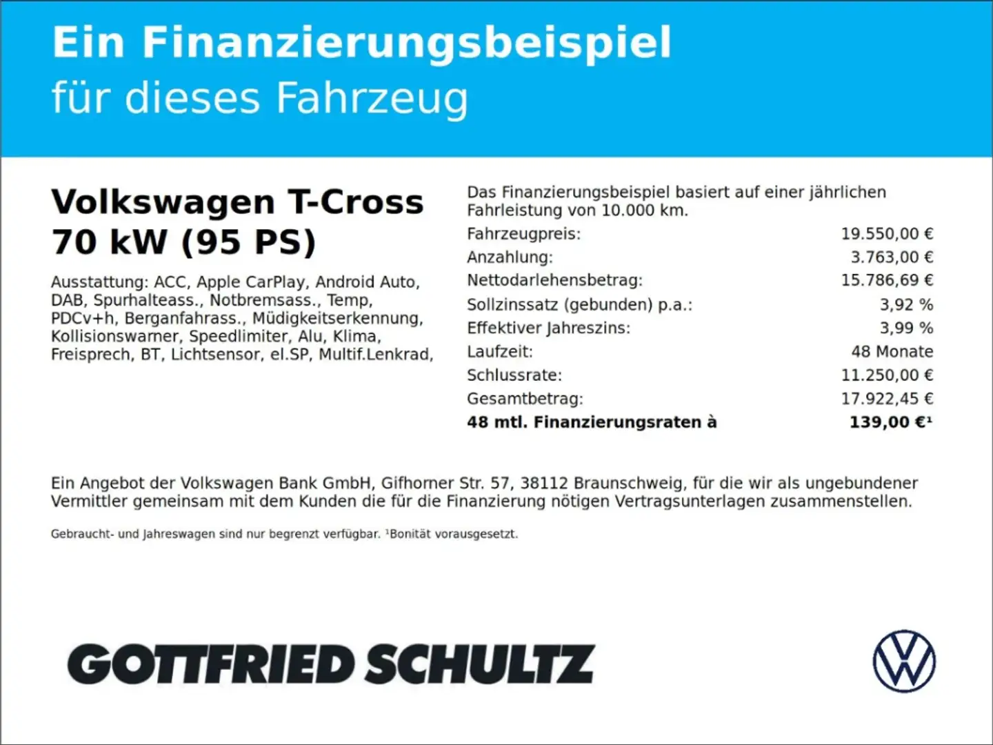 Volkswagen T-Cross Life TSI ACC App-Connect Negro - 2