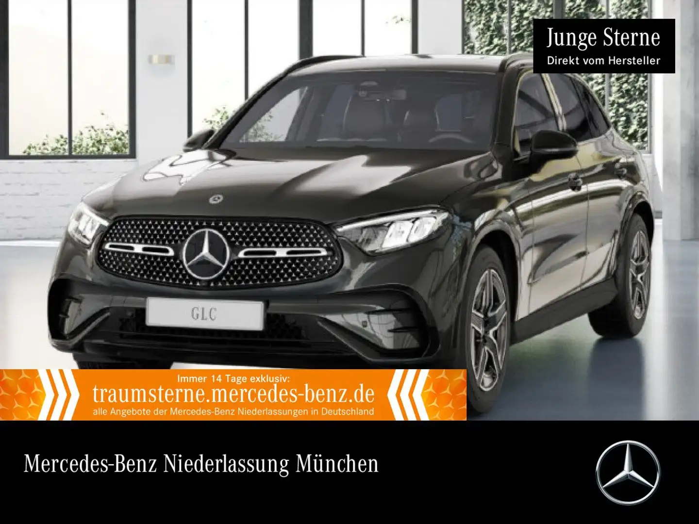 Mercedes-Benz GLC 300 de 4M AMG+NIGHT+AHK+LED+KAMERA+TOTW+9G Grau - 1