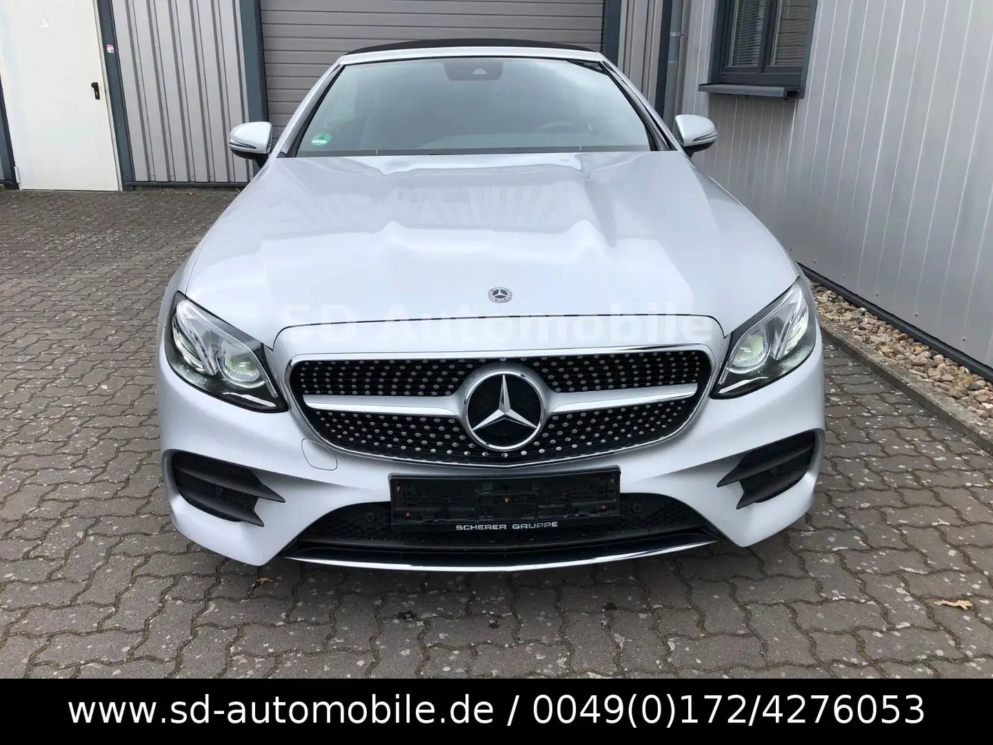 Mercedes-Benz E 220 d Cabrio AMG-LINE # WIDESCREEN Zilver - 2