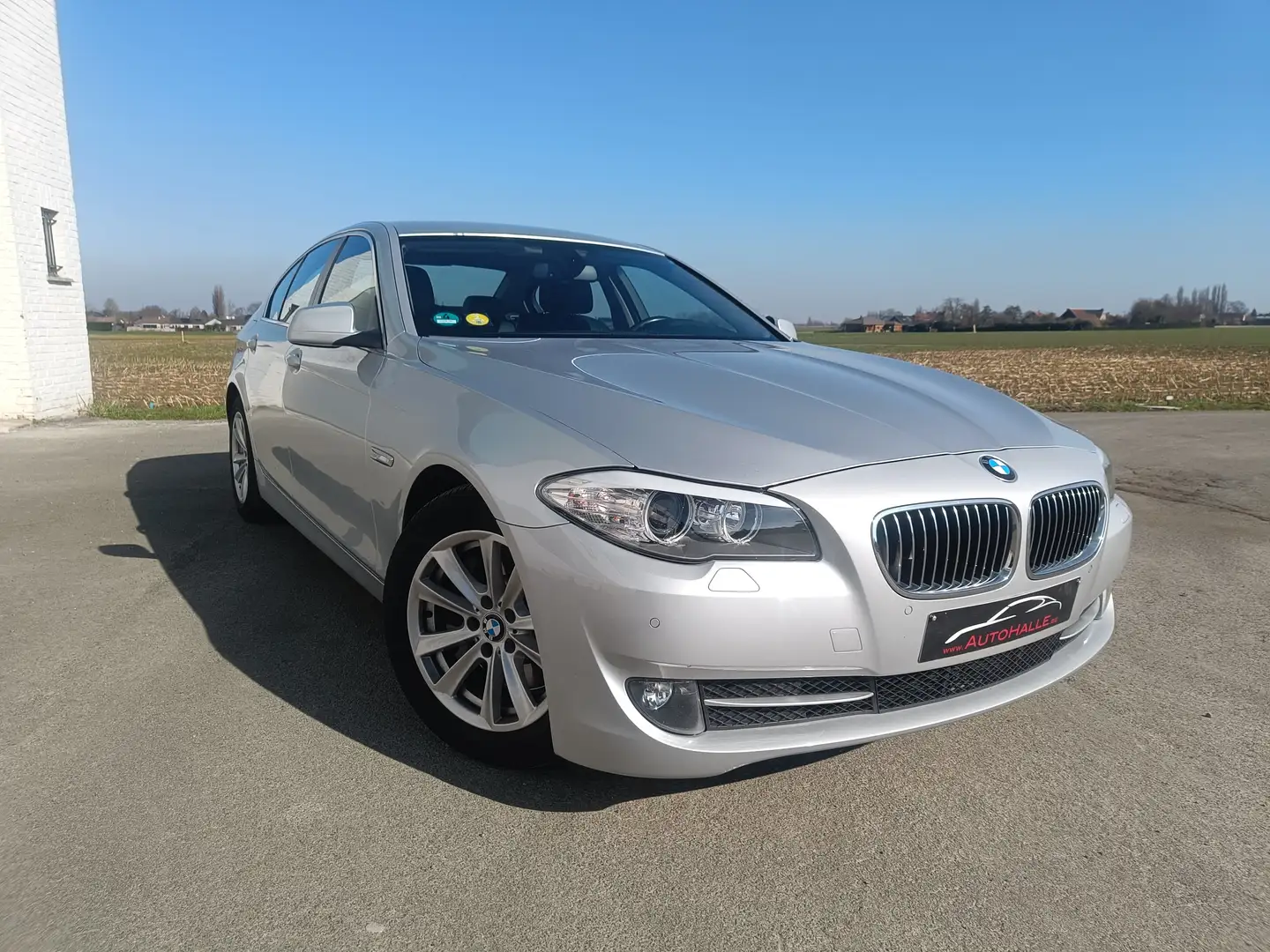BMW 525 525d Start/Stop 217pk/ch - 93.000km - LEER/CAMERA Argent - 1