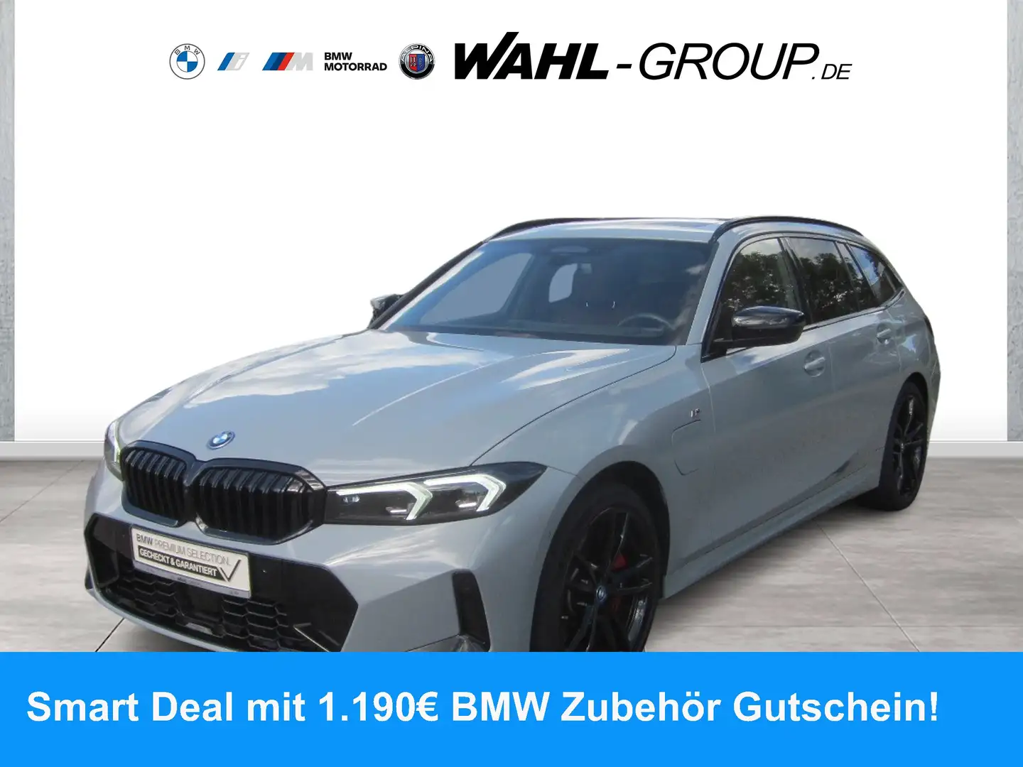 BMW 330 e xDrive TOURING M SPORT PRO PANO AHK LEDER ALAR Gris - 1