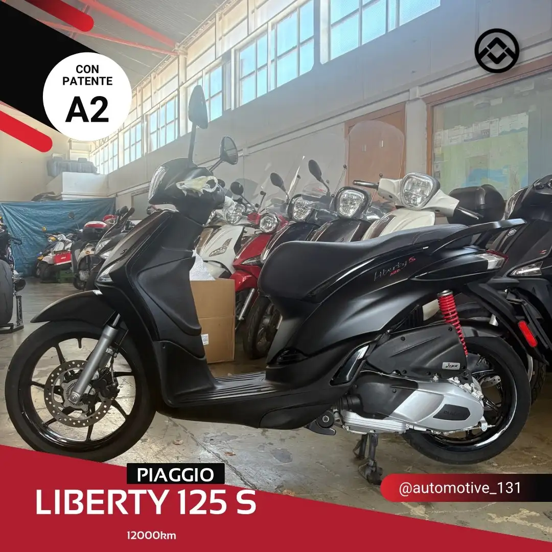 Piaggio Liberty 125 Zwart - 1