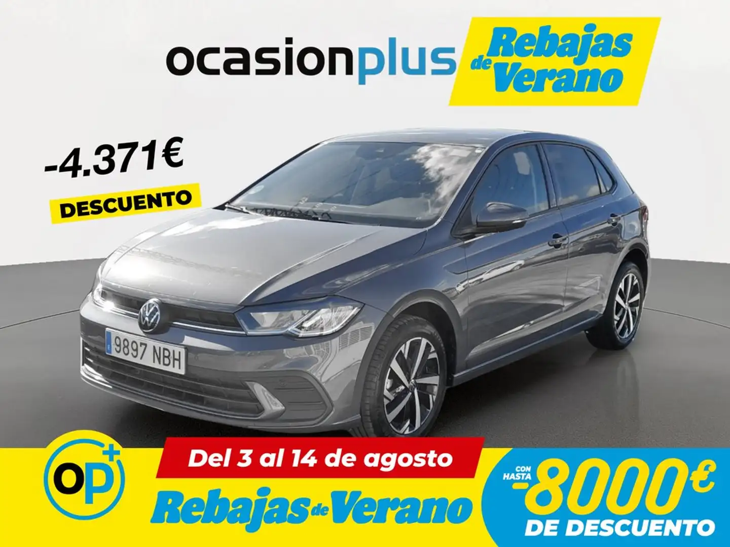 Volkswagen Polo 1.0 TSI Mas DSG 70kW Gris - 1