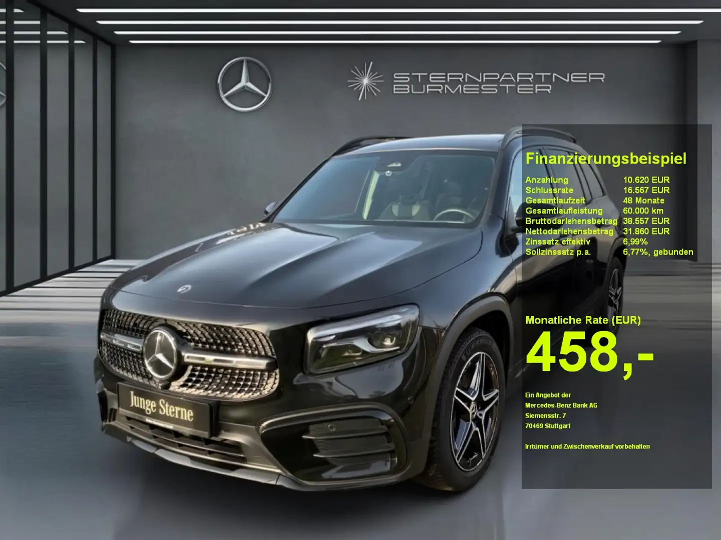 Mercedes-Benz GLB 200 AMG+Night+Pano+Memory+MBUX+Navi+Ambiente Schwarz - 1