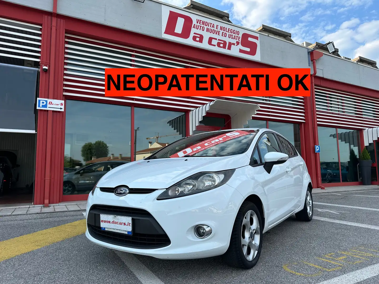 Ford Fiesta 5p 1.2 16v Ikon, NEOPATENTATI OK! Bianco - 1