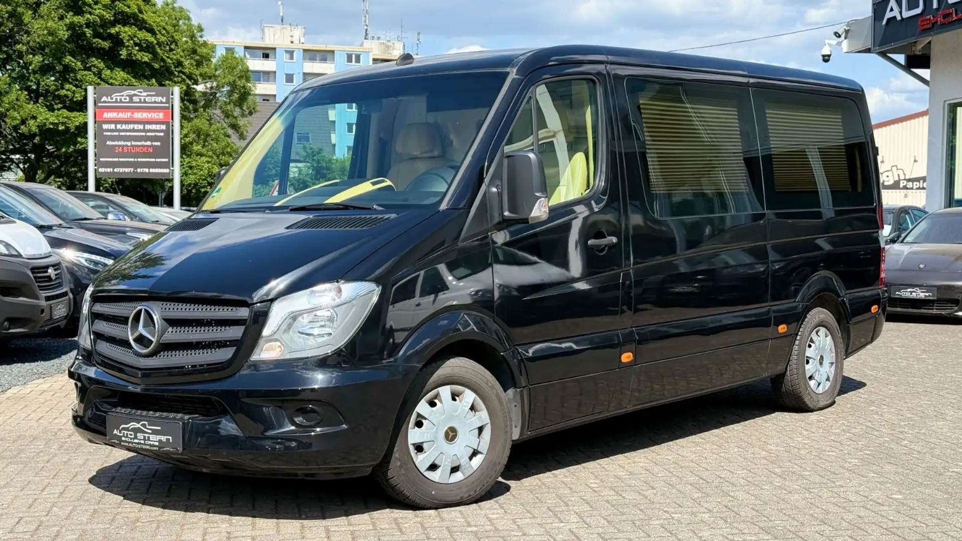 Mercedes-Benz Sprinter II "VIP-SHUTTLE" TV EL-SCHIEBETÜR 6SEAT Noir - 1