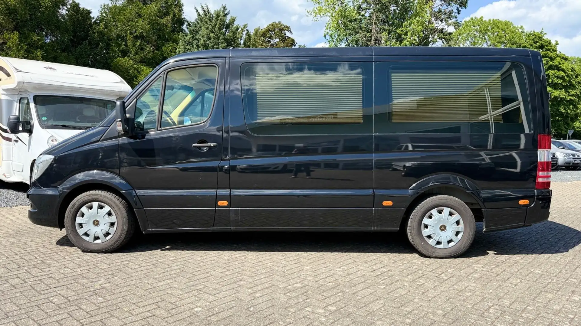 Mercedes-Benz Sprinter II "VIP-SHUTTLE" TV EL-SCHIEBETÜR 6SEAT Noir - 2