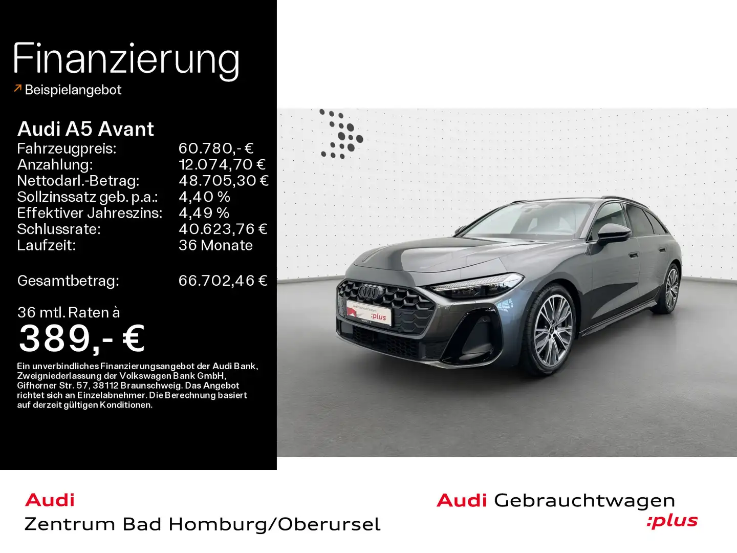 Audi A5 TDI quattro S line*Navi*Matrix*Alu*HUD* Grau - 1
