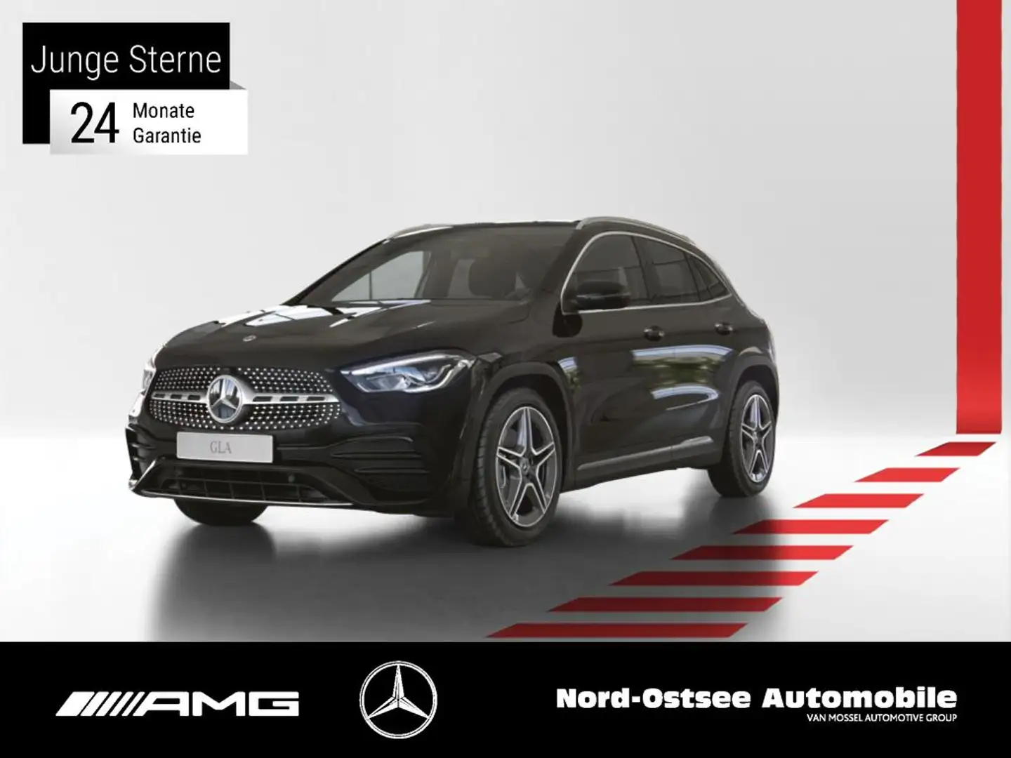 Mercedes-Benz GLA 250 4M AMG AHK PANO SITZHZG KAMERA TOTWINKEL Negro - 1