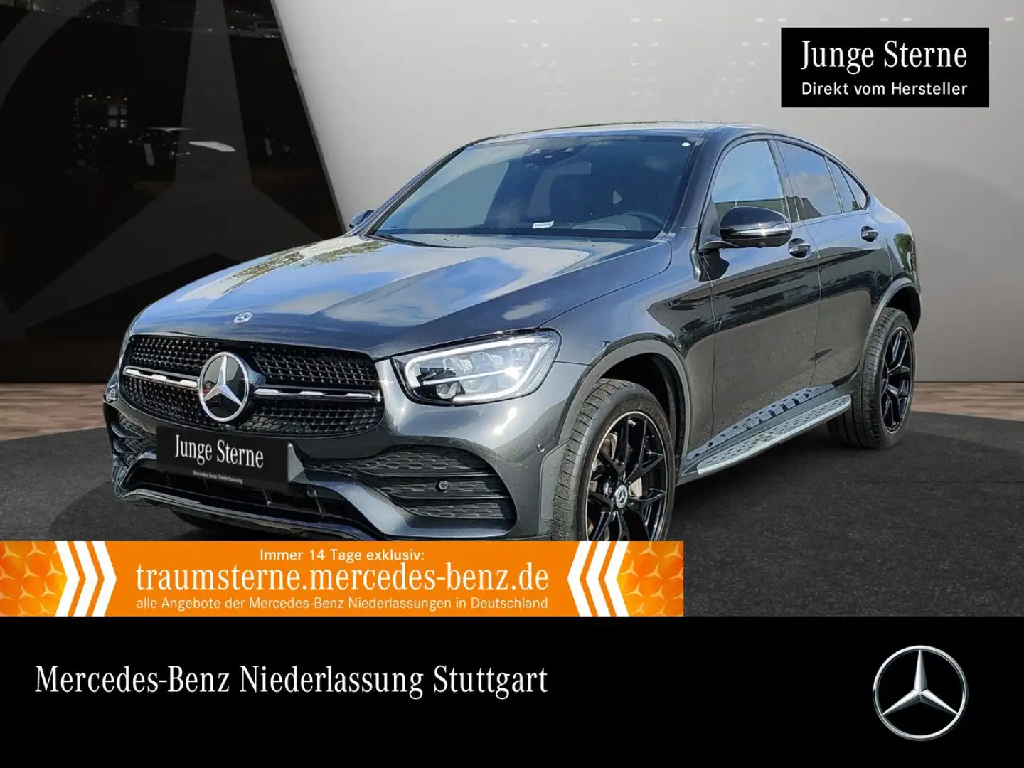 Mercedes-Benz GLC 300 de Coupé 4M AMG+NIGHT+360+AHK+LED+HUD+9G Grau - 1