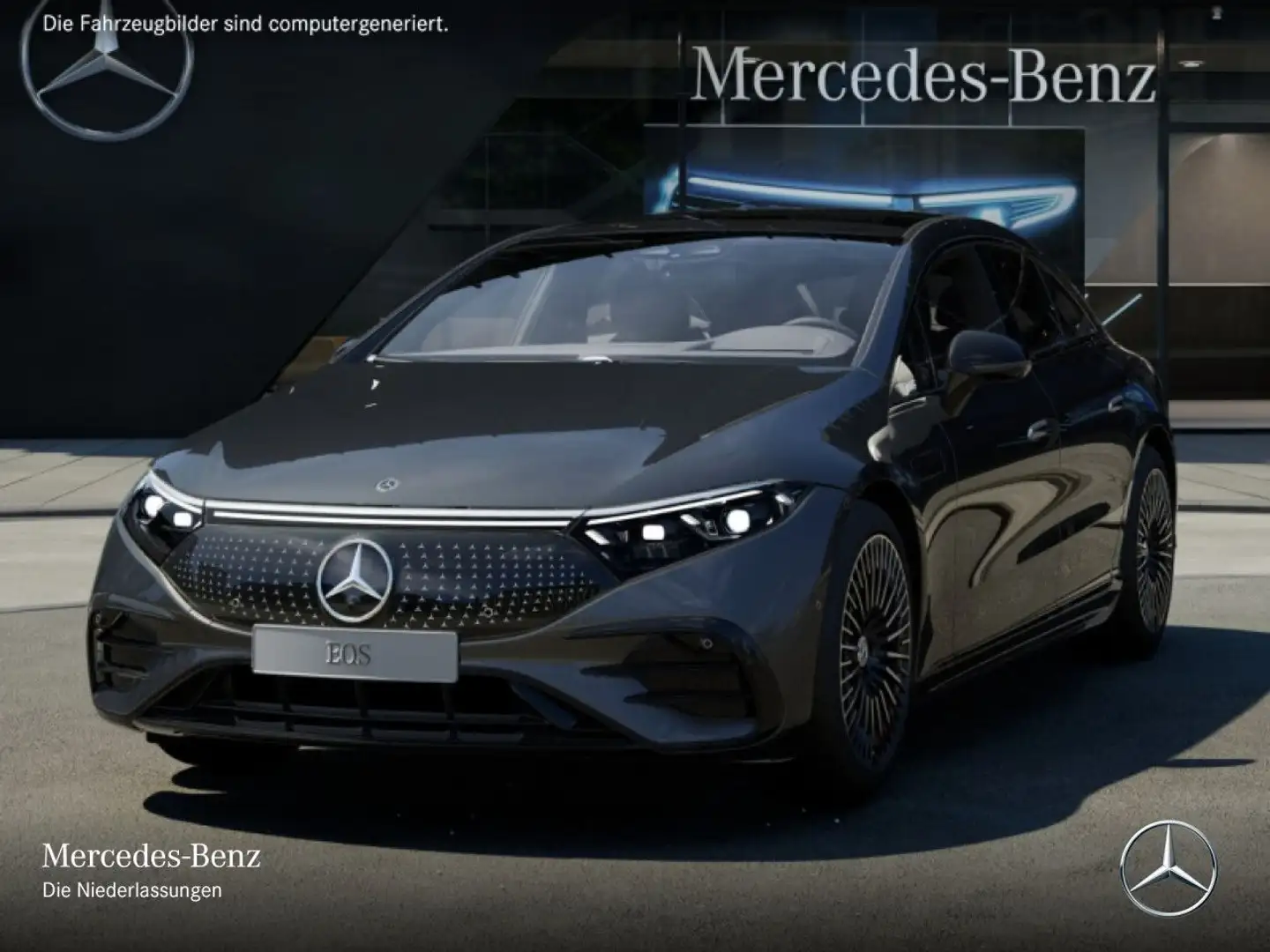 Mercedes-Benz EQS 580 4MATIC AMG Fahrass Pano Burmester Distr. Grau - 2