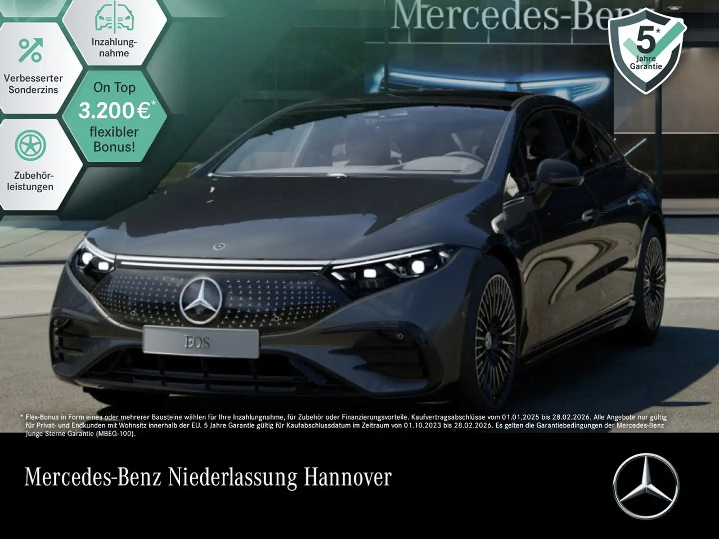 Mercedes-Benz EQS 580 4MATIC AMG Fahrass Pano Burmester Distr. Grau - 1