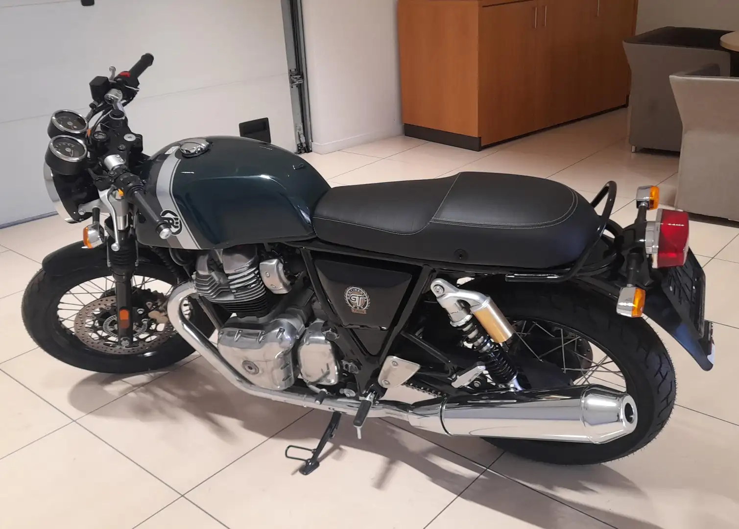 Oldtimer Continental Royal Enfield GT e1 Groen - 2