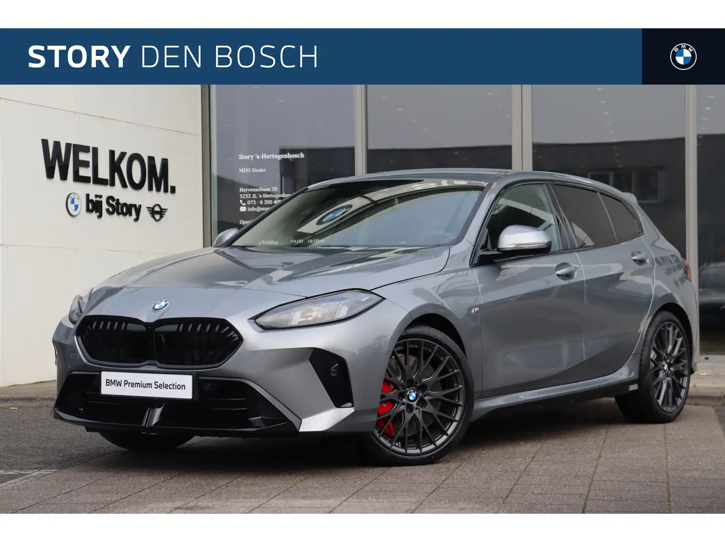 BMW 120 1 Serie M Sport Automaat / M Sportstoelen / M Adap Gris - 1