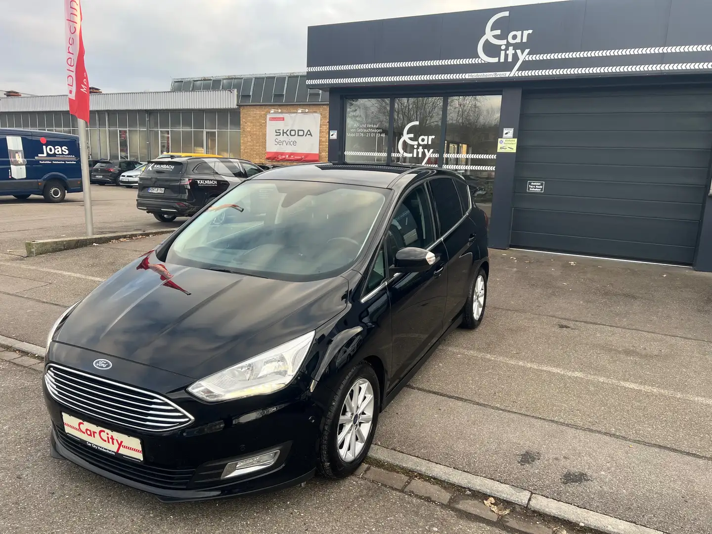 Ford C-Max Titanium*Lenk-Heiz*8 Fach-Alu*Navi*130Tkm*Top Noir - 1