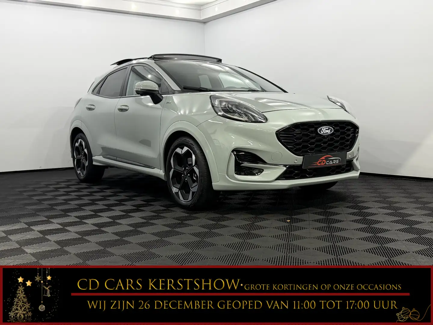 Ford Puma 1.0 EcoBoost Hybrid ST-Line X Pano, Half leder, Ca Gris - 1