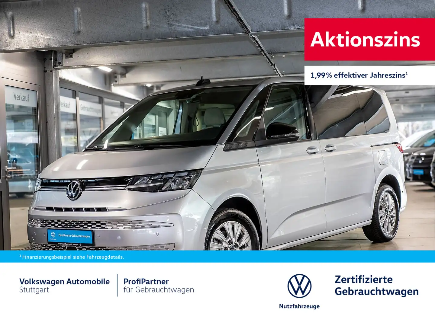 Volkswagen T7 Multivan Life KÜ DSG 2.0 TDI Euro 6 e LED AHK Silber - 1