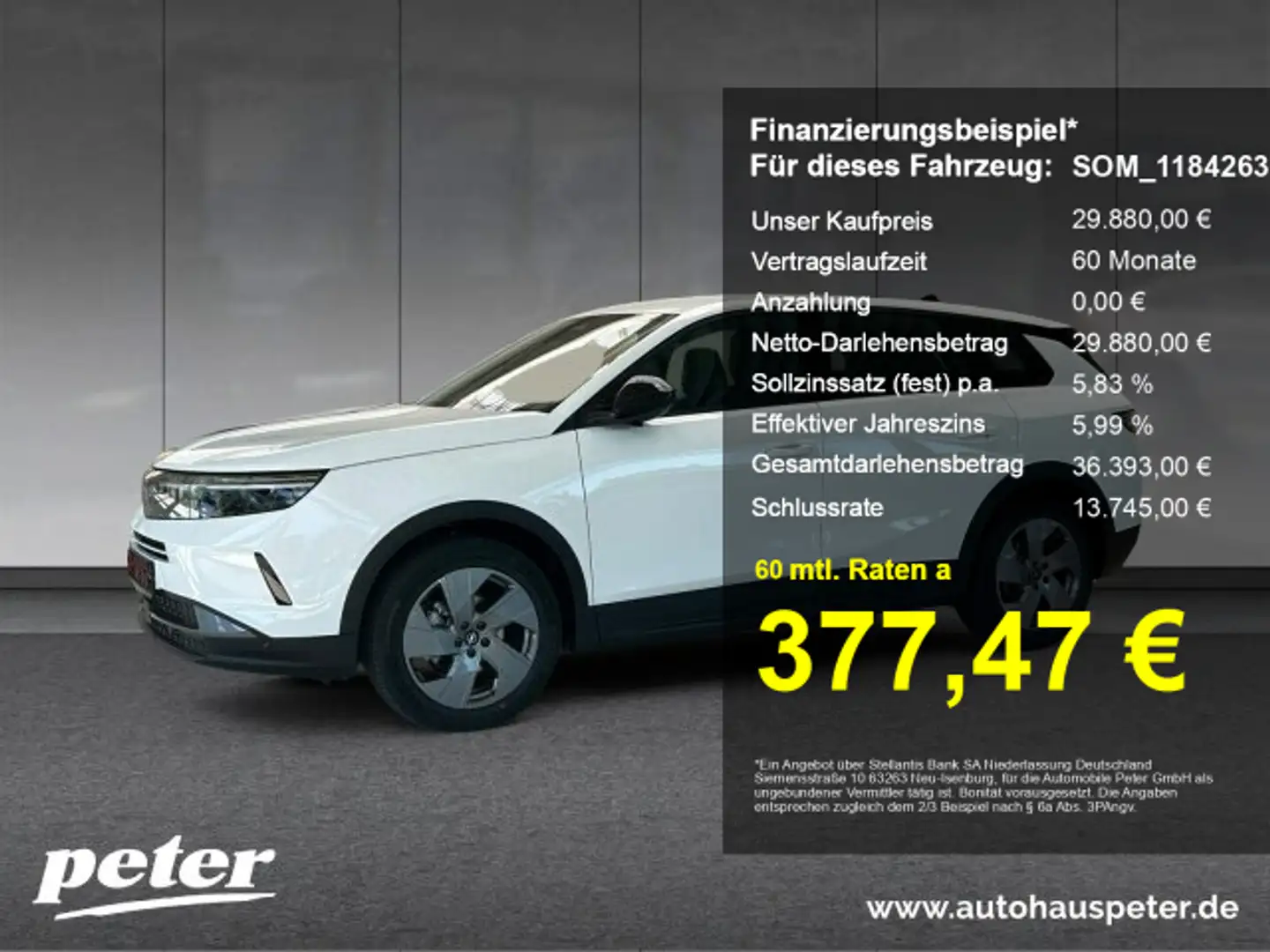 Opel Grandland Grandland 1.2 Edition Rückfahrkamera Navi Wit - 1
