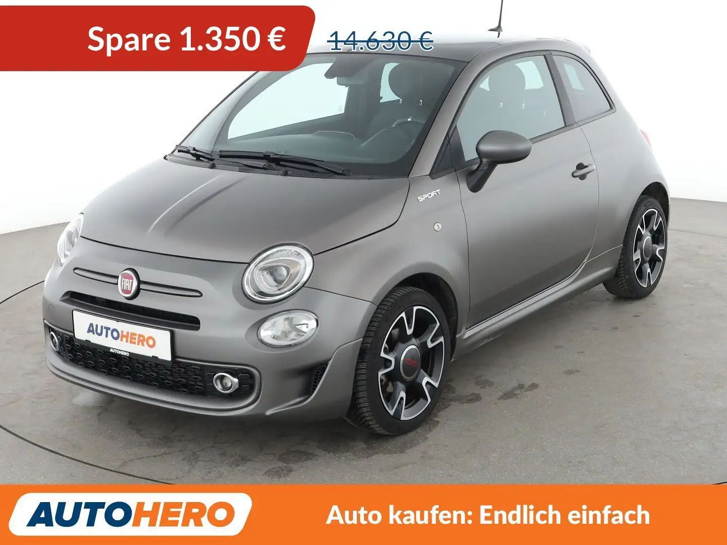 Fiat 500 1.0 Mild-Hybrid Sport *NAVI*PDC*ALU*KLIMA* Gris - 1