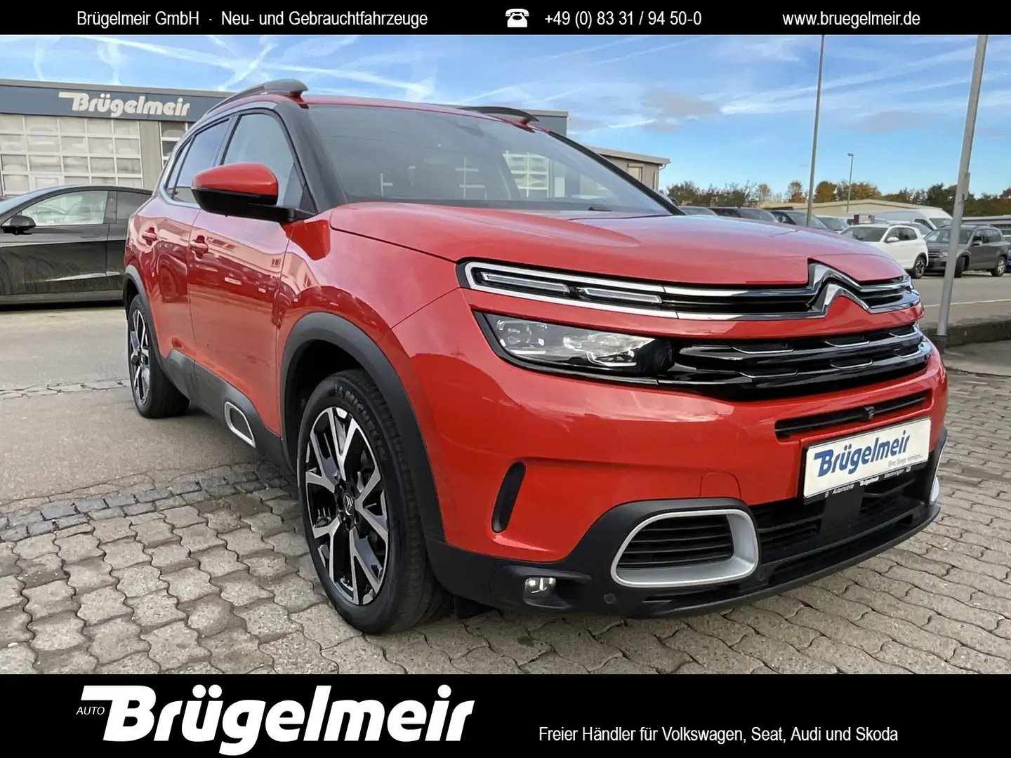 Citroen C5 Aircross C5 Aircross 1.5 HDi Aut. 130 Shine+AHK+ACC+PANO Orange - 1