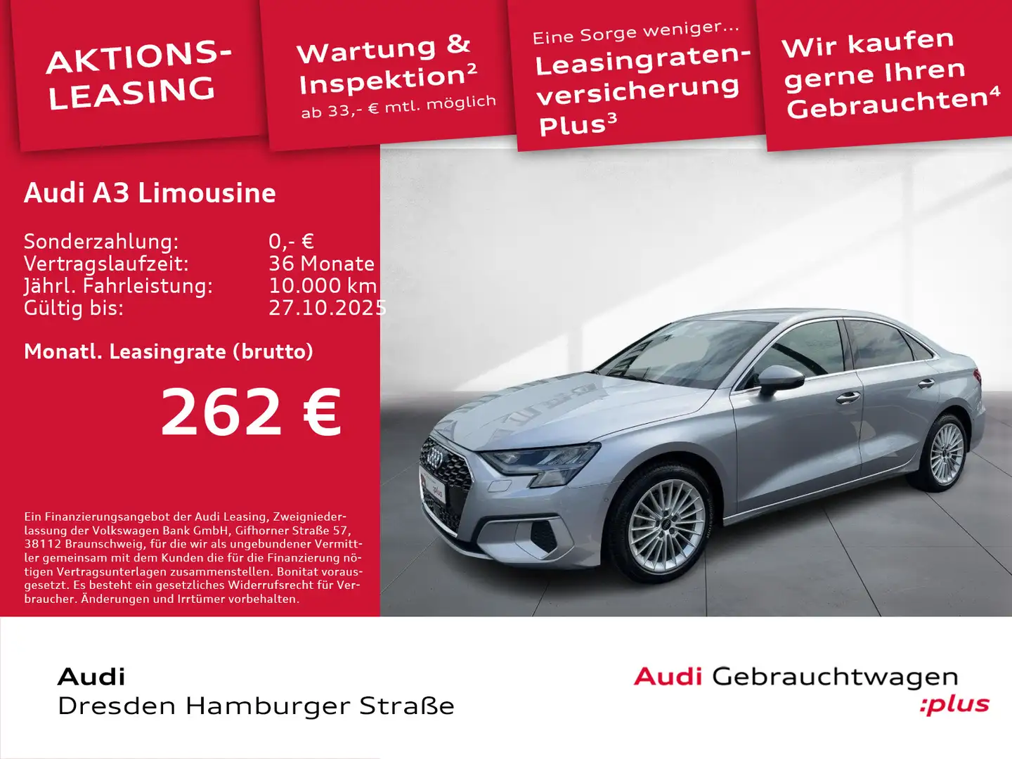 Audi A3 35 TFSI advanced S tronic Argent - 1