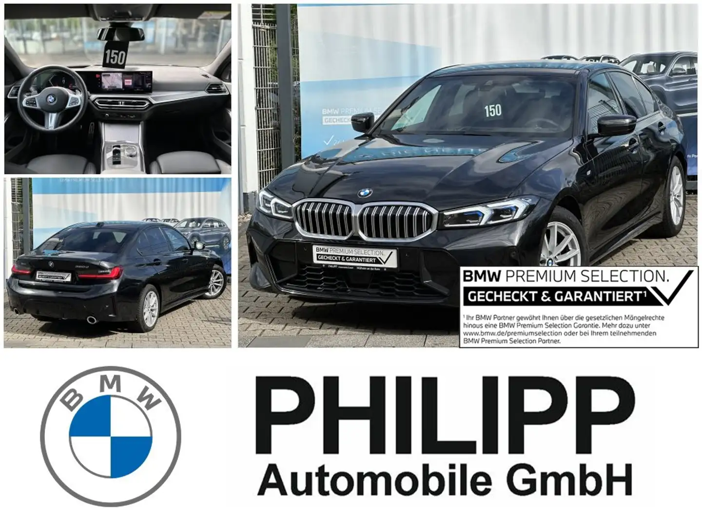 BMW 320 d xDrive Limo M Sport AHK ACC elektr.Sitze DA Schwarz - 1