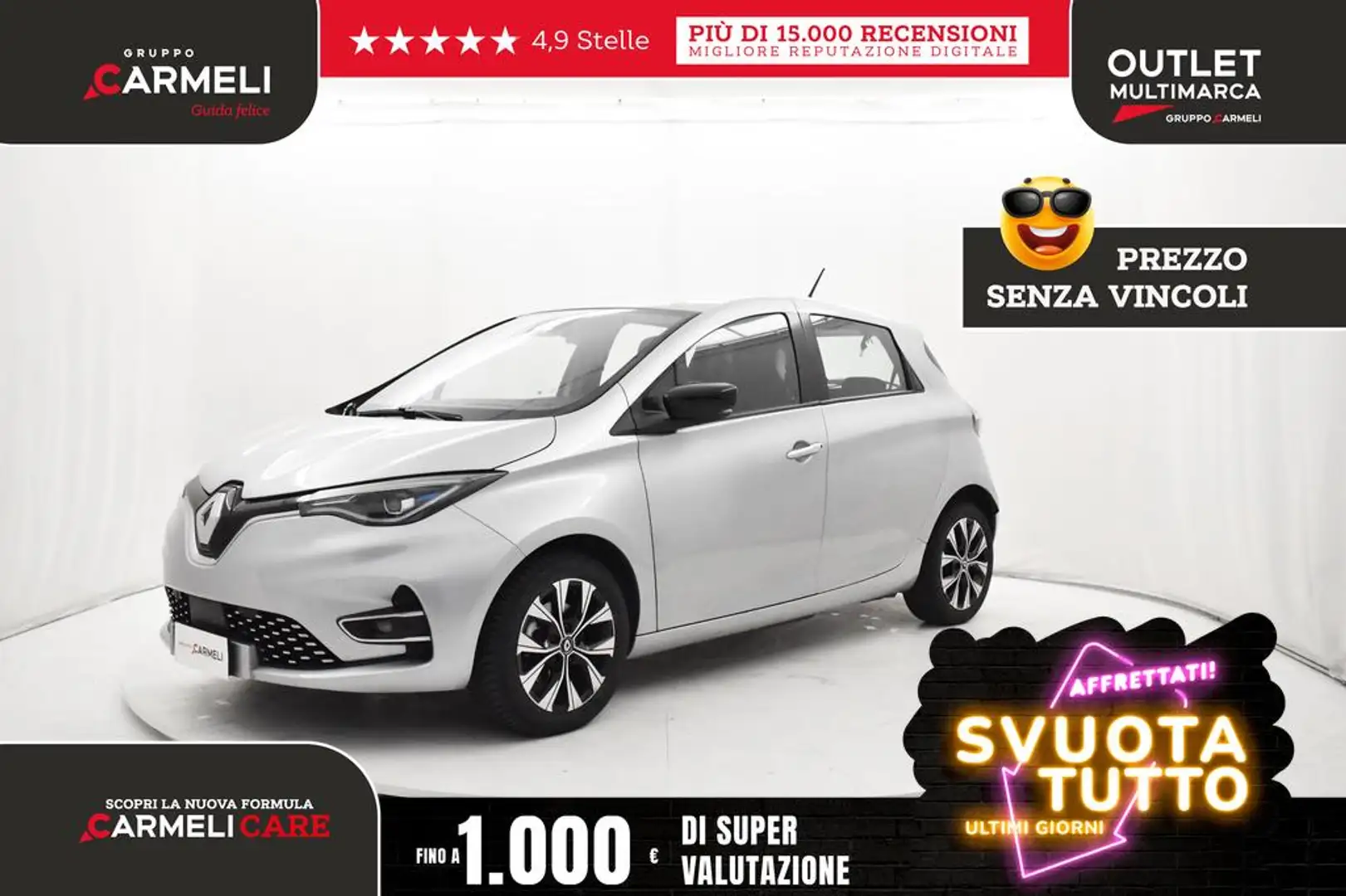 Renault ZOE Zen R135 my20 -BATTERIA DI PROPRIETA' Grigio - 1