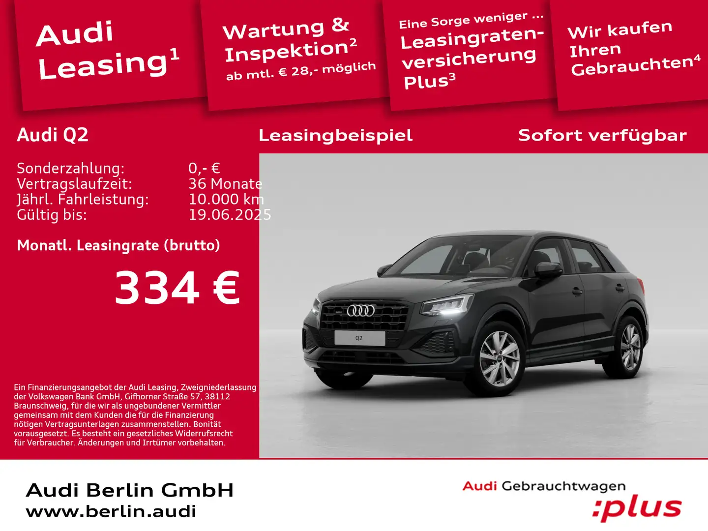 Audi Q2 Advanced 40 TFSI qu. S tr. PDC RFK LED NAVI Schwarz - 1